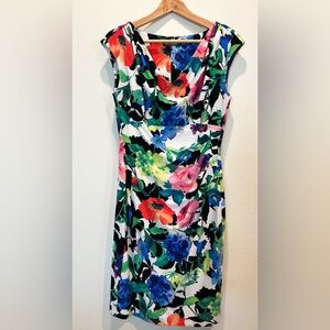 Ralph Lauren Colorful Floral Midi Dress